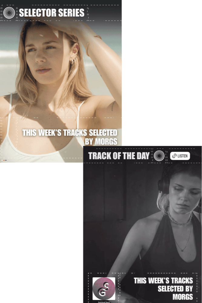 Artist & Label Spotlights, example of the work