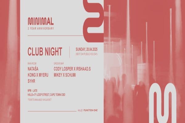 Picture of Minimal Club Night + 2 Year Anniversary cover image